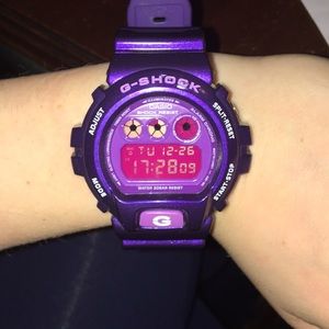 Purple G-shock watch